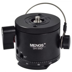 MENGS® DH-55D Camera Panoramic Tripod Head Indexing Ball Head 10 Different Degree Stop Intervals (5°- 90°)