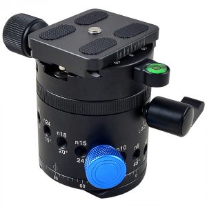 MENGS® DH-55 1/4 Inch & 3/8 Inch Mounting Screw Camera Tripod Ball Head With Quick Release Plate