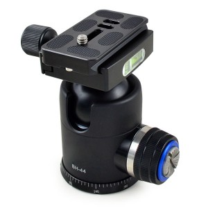 MENGS® BH-44PAN 1/4 Inch & 3/8 Inch Mounting Screw Camera Tripod Ball Head With Quick Release Plate