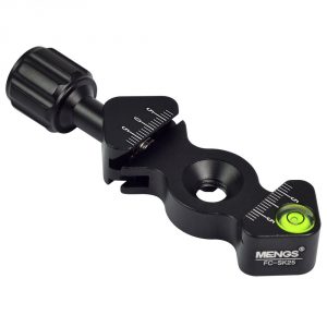 MENGS® FC-SK25 3/8” Screw Camera Quick Release Clamp With Adjustable Lever And Knob Solid Aluminum Compatible With AS Standard Interface Ball Head Or Tripod Etc