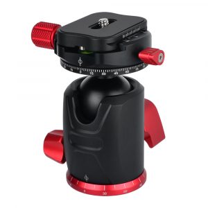 MENGS® X-36 360°Rotate Camera Ball Head With Quick Release Plate For DSLR Camera And Tripod – Red